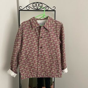 Sundae School Eggplant Denim Script Logo Jacket